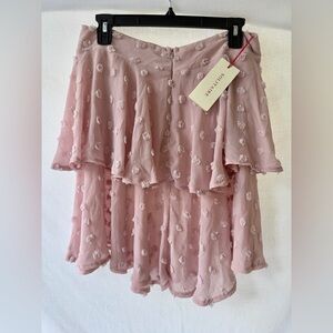 NWT Tiered Swiss Dot Skirt Skirt by Solitaire Medium